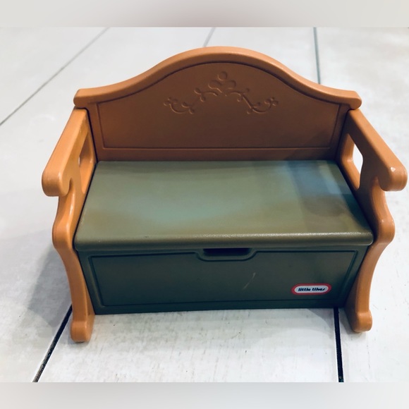 little tikes Toys Vintage Little Tikes Dollhouse Toybox Bench